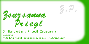 zsuzsanna priegl business card